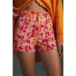 [Anthropologie] Maeve Colette Floral Print High Rise Patch Pocket Shorts Size 31